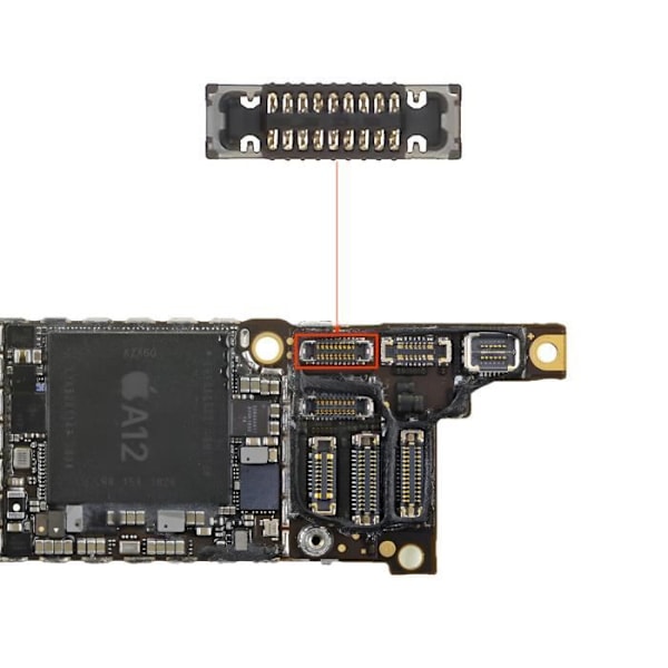 FPC-stik IR-kamera til iPhone XR Sort Svart