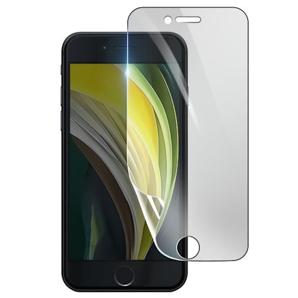 Näytönsuoja - 3MK - iPhone SE 2020 - Iskunkestävä Hydrogeeli - Läpinäkyvä - Naarmuuntumaton Transparent