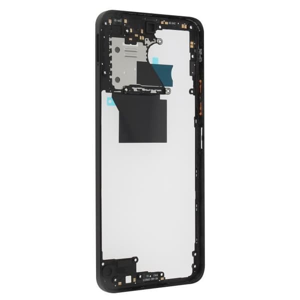 AVIZAR Central Chassi för Xiaomi Redmi 12 4G - Mörkgrå - Byte av den centrala delen - Vikt: 34 g Grå
