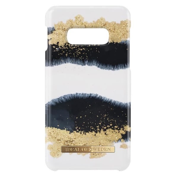 Coque Galaxy S10e - Ideal of Sweden - Kiiltävää Lakritsia - Kestävä - Langaton QI-lataus Gul