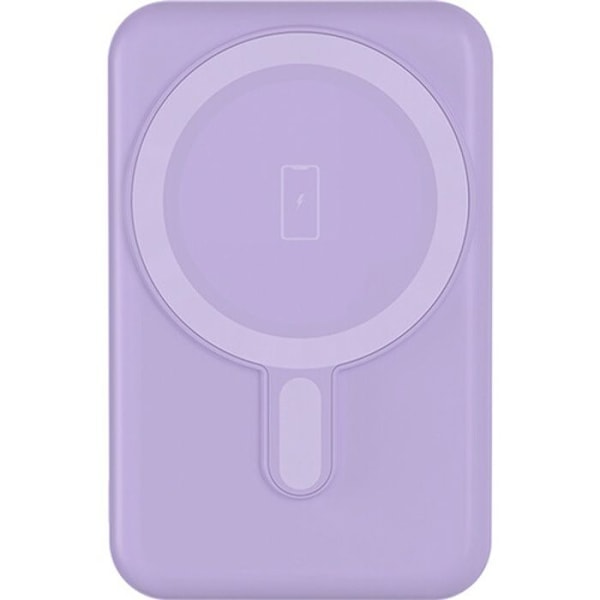 Ulkoinen akku BigBen Connected MagSafe 5000 mAh Magneetti USB A+C 10 W Purppura Lilla