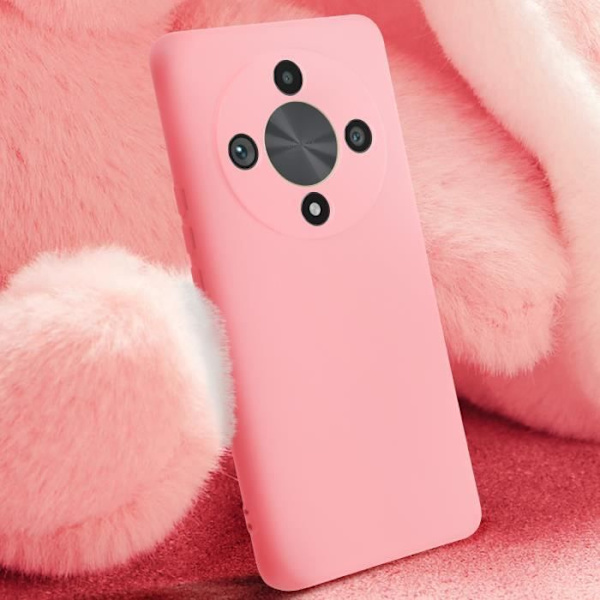 Etui til Honor Magic 6 Lite 5G - AVIZAR - Semi-stiv Soft-touch Anti-fingeraftryk - Pink Rosa