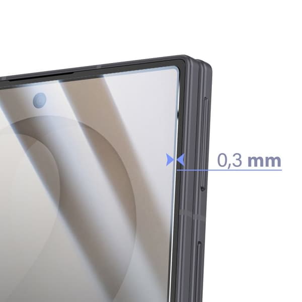 Skärmskydd för Galaxy Z Fold8 Extern i Härdat Glas Stötsäker Transparent Vit