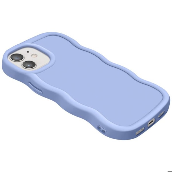 Coque til iPhone 12 og 12 Pro Silikone Stødabsorberende Candy Serie Lavendel Lila