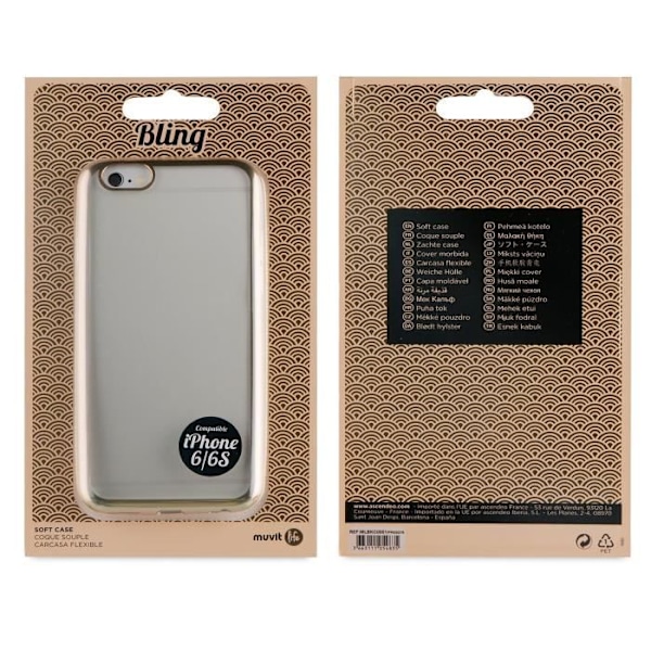 MUVIT LIFE Coque BLING GULD APPEL IPHONE 6 / 6S