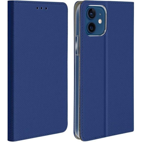 Housse Folio - Apple - iPhone 12 Mini - Øko-læder - Støtte - Kortopbevaring Blå