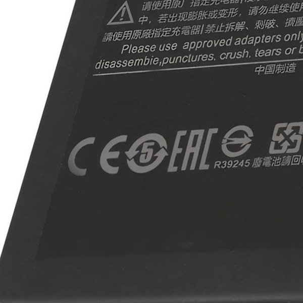 Batteri til Smartphone Xiaomi Redmi Note 8 / Note 8T Li-polymér 3900mAh Sort Svart