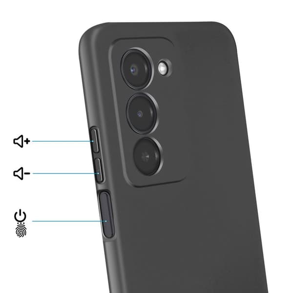 Silicone Soft-Touch Cover til Redmi 15 5G Fast Cover Serie Sort Svart