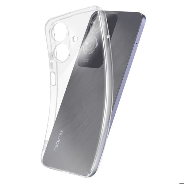 Siliconecover til Realme Note 60 med transparent kamerabeskyttelse hvid