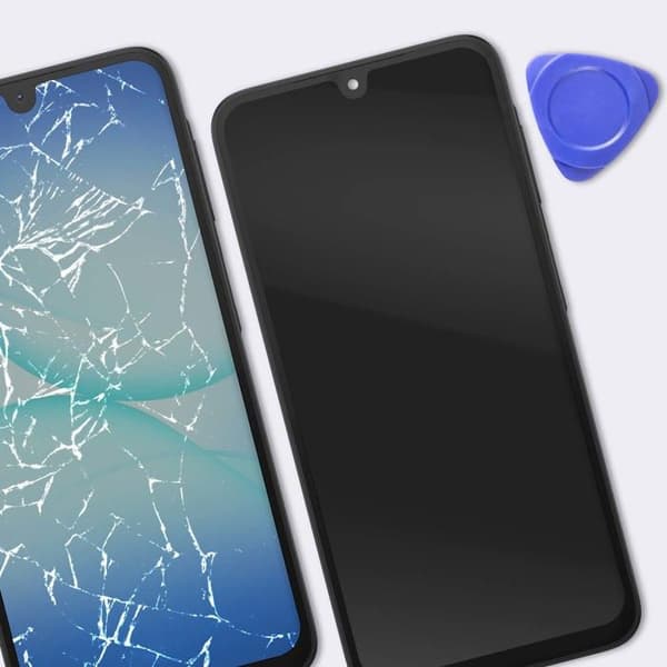 Komplet OLED Erstatningsskærm til Galaxy A17 4G med Sort Ramme Svart