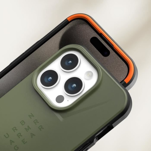 Fallskyddsfodral till iPhone 15 Pro Max MagSafe Civilian Series UAG Olivgrön