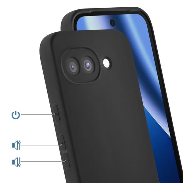 Cover til Google Pixel 10a Ultra Tynd og Fleksibel Silikonebeskyttelse Sort Svart