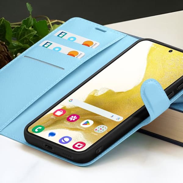 Plånboksfodral för Samsung Galaxy S22 Plus Stöd och Flik Zanaé Blå Blå