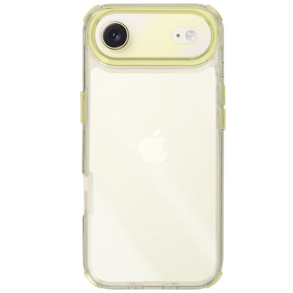 Skydd för iPhone Air Förstärkt Design Bi-Material Texturerad Halkfri Gul Gul