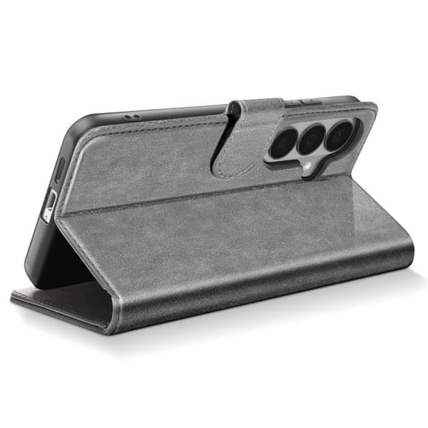 Pungetui til Galaxy S26 Serie Chesterfield Prægning Standfunktion Grå Grå