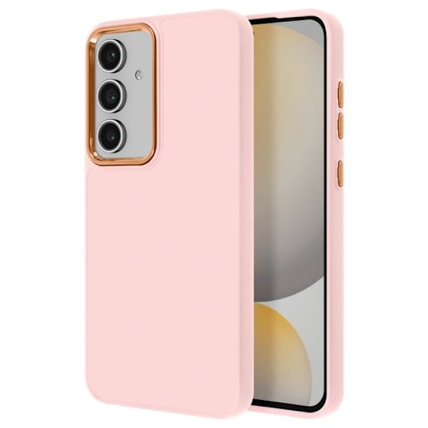 Coque - AVIZAR - Samsung Galaxy S24 FE - Silikon - Metallisk - Ljusrosa Rosa
