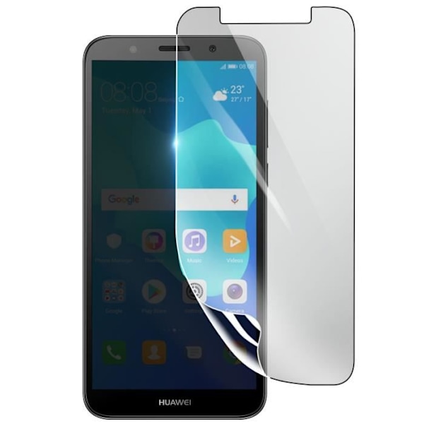 Skärmskydd - 3MK - Huawei Y5 2018 - Stötsäker Hydrogel - Transparent - Reptålig Transparent