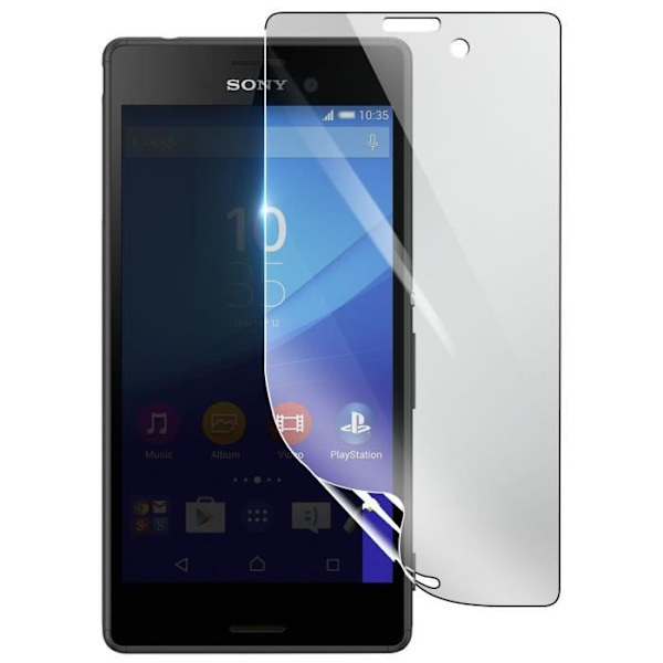 Näytönsuoja - 3MK - Sony Xperia M4 Aqua - Iskunkestävä Hydrogeeli - Läpinäkyvä - Naarmuuntumaton Transparent