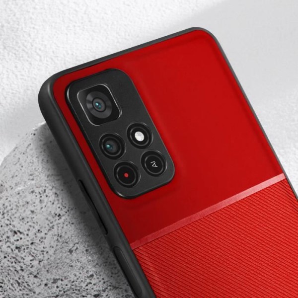 Fodral Xiaomi Poco M4 Pro 5G och Redmi Note 11S 5G Bi-material Forcell Noble red