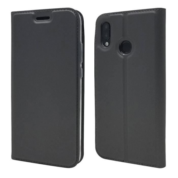 Svart autoabsorberat PU-fodral för Huawei P20 Lite