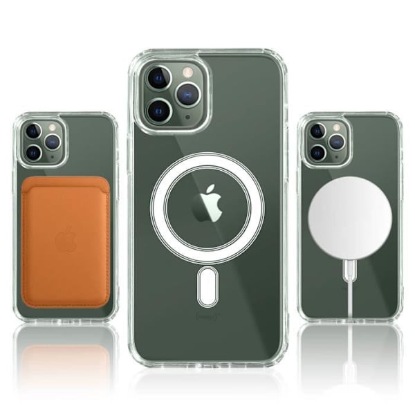 Fodral - AVIZAR - iPhone 11 Pro Max - Magsafe - Genomskinlig - Hybrid Transparent