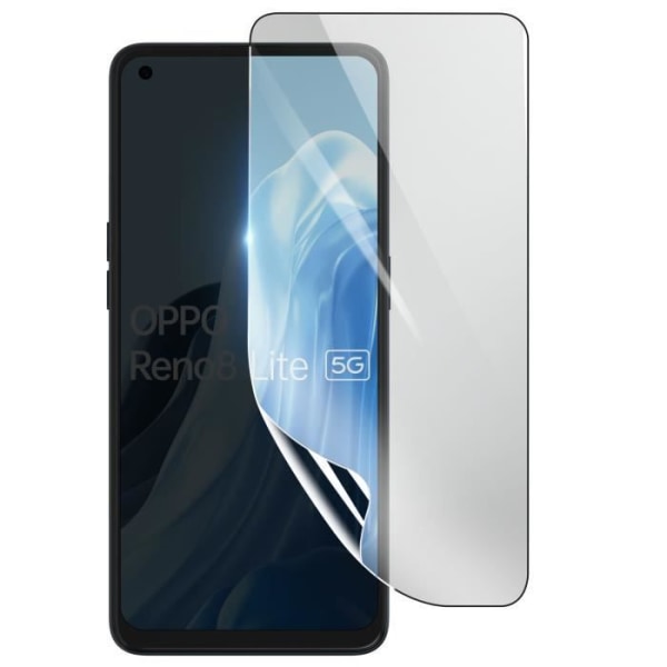 Näytönsuoja - 3MK - Oppo Reno 8 Lite - Iskunkestävä Hydrogeeli - Läpinäkyvä - Naarmuuntumaton Transparent