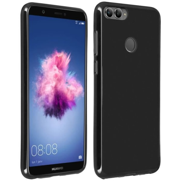 Huawei P Smart Case Silikone Gel Beskyttelse Blød Ryg Anti-Fingerprint - Sort