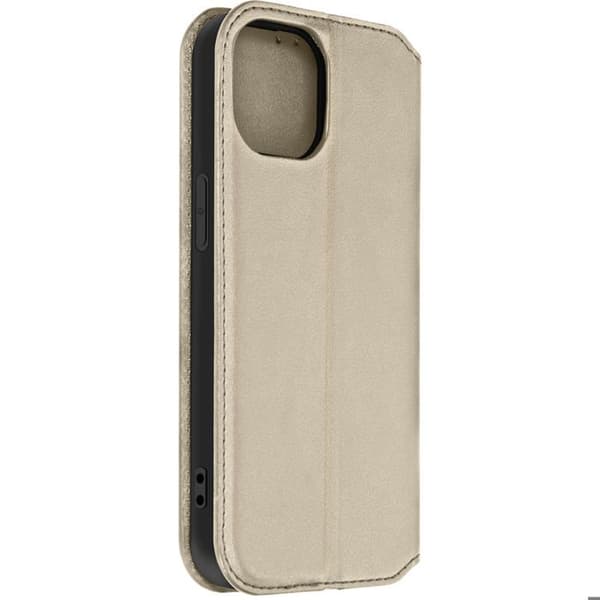 iPhone 15 Pro Etui Kortholder Video Støtte Magnetisk Klap Guld Gul