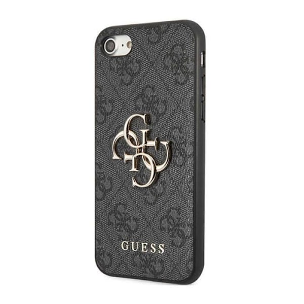 Guess 4G Big Metal -logo - kotelo iPhone SE:lle (2022/2020) / 8/7 (harmaa) - 3666339118891