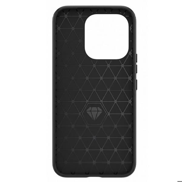Cover til Realme 16 Pro Carbon Effekt Blød Beskyttelse Stødabsorberende Sort Svart
