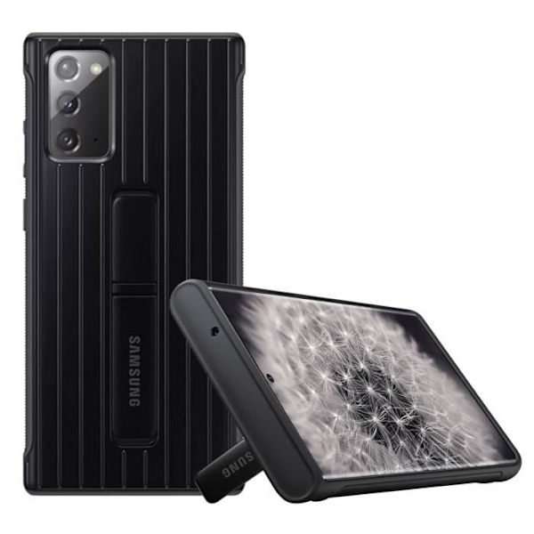 Kuori - Samsung - Galaxy Note 20 - Suojaava Tukeva Kuori - Musta - Integroitu jalustatuki Svart
