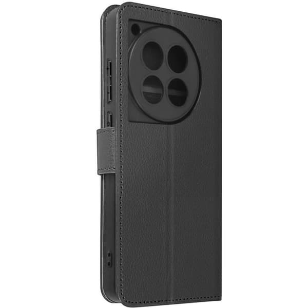 Etui til OnePlus 12 og OnePlus 12R - AVIZAR - Flip Wallet Video Support - Sort Svart