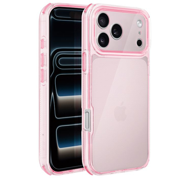 Cover til iPhone 17 Pro Max - AVIZAR - Forstærket - Antiskrid - Tekstureret - Rosa Ros