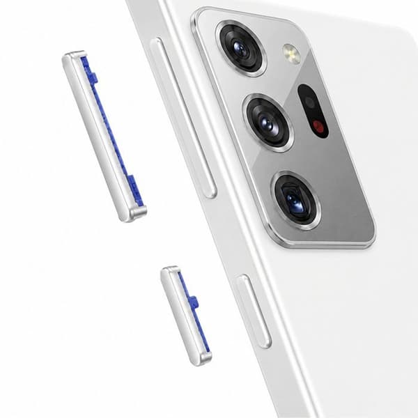 Power- og lydknapper til Samsung Galaxy Note 20 / Note 20 Ultra Hvid Vit