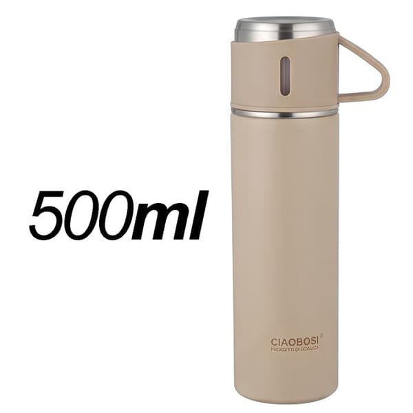 500ml Harmaa Teefiltteri Tyhjöeristetty Termospullo Grå