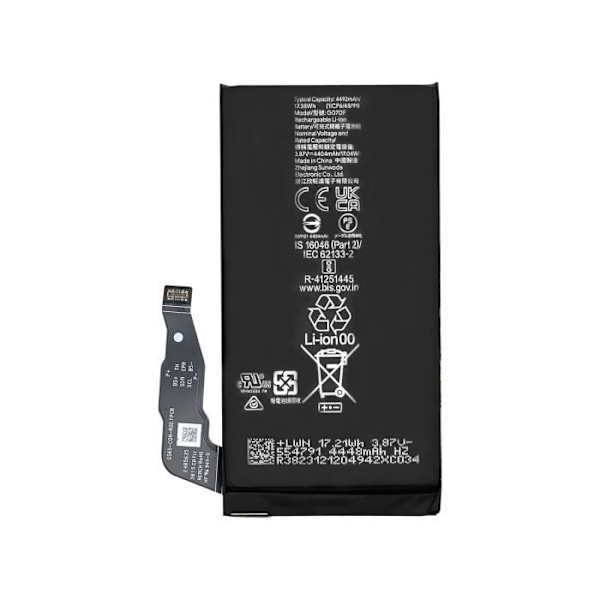 Batteri för Google Pixel 8a 4492mAh modell G949-01097-00 G07DF Google Svart Svart