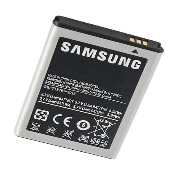 Internt batteri - AVIZAR - Galaxy Ace S5830 - Kapacitet 1350mAh - Lithium Ion - 3,7 V Svart