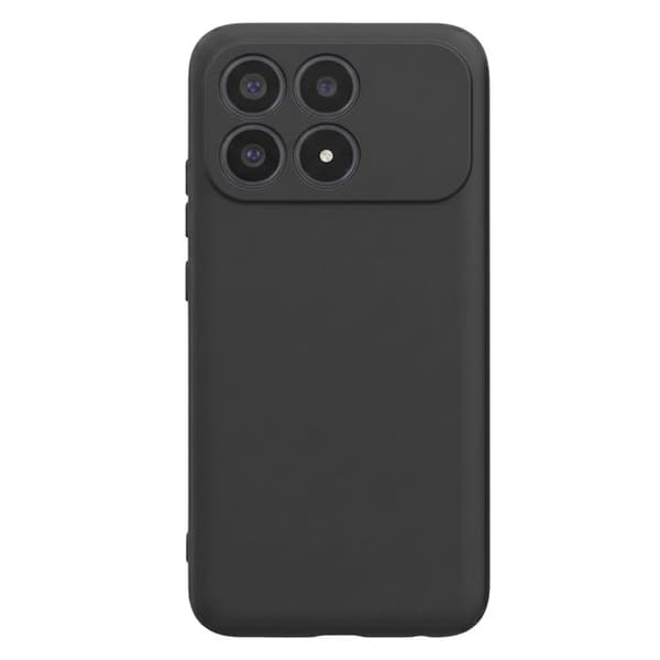 Silicone Cover til Xiaomi Poco F8 Pro med Sort Håndledsrem Svart