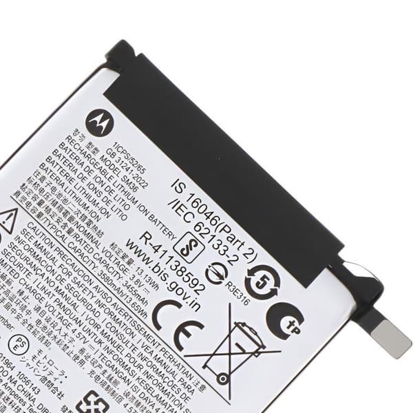 Hovedbatteri til Motorola Razr 70 SM36 Model SM36 3590mAh Service Pack Motorola Grå Grå