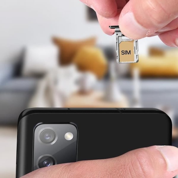 Galaxy S20 FE SIM-korttilokero 2x Nano SIM ja Micro SD Vaihto Musta Musta