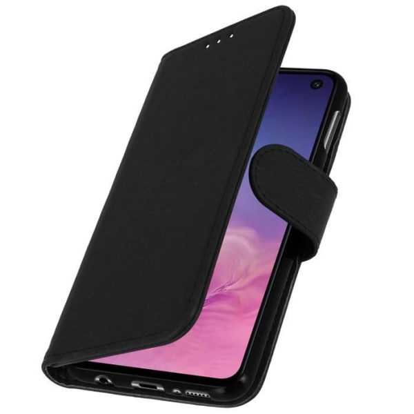 Skal för Samsung Galaxy S10e Plånboksfodral Support Stand Svart