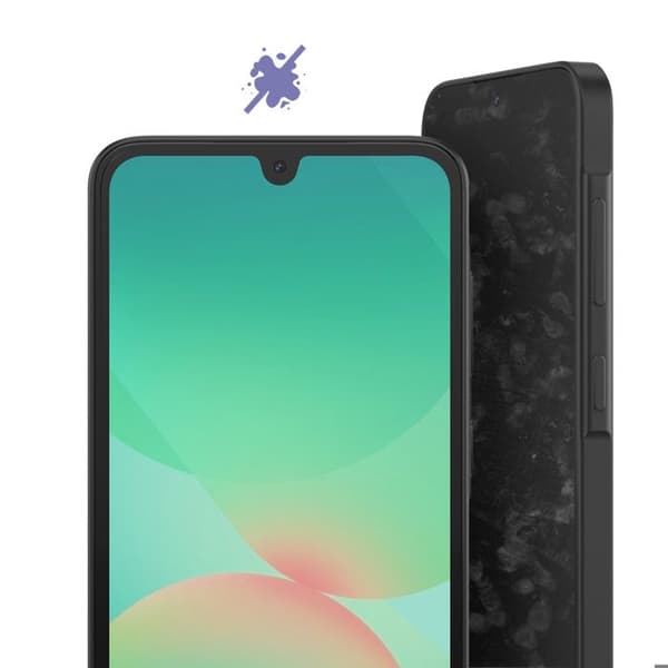 Skærmbeskyttelse til Galaxy A27 Hybrid Design Full Glue 5D Transparent Vit