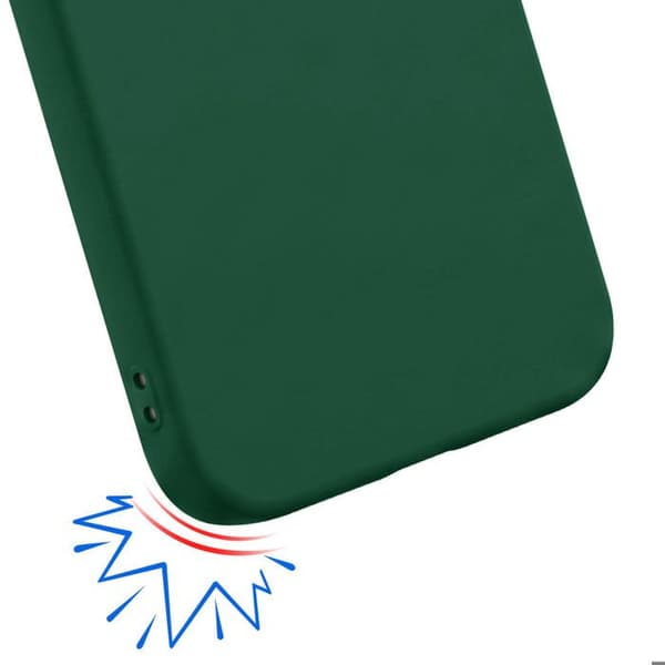 Silicone Cover til Pixel 11 Pro, Stødabsorberende, Olieforsinket, Mørkegrøn Grön