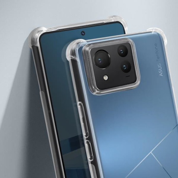 Kotelo Asus Zenfone 11 Ultra 5G - AVIZAR - Silikonikulmat Puskuri Iskunkestävä Läpinäkyvä Transparent