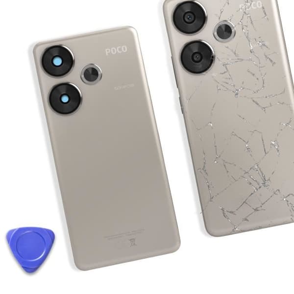 Bagbeklædning til udskiftning til Xiaomi Poco F6 Grå
