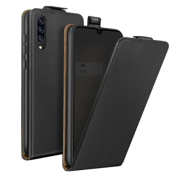 Vertikal Magnetisk Klapetui til Galaxy A30s / A50 med Kortlomme Sort