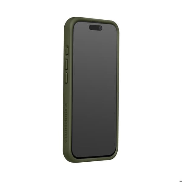 MagSafe-cover til iPhone 15 Plus, blød, stødabsorberende, SolidX-serie, Rhinoshield, grøn Grön