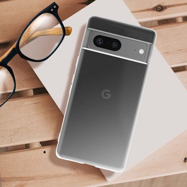 Google Pixel 7 Case Silicone Gel joustava ohut ja kevyt läpikuultava valkoinen Genomskinlig vit