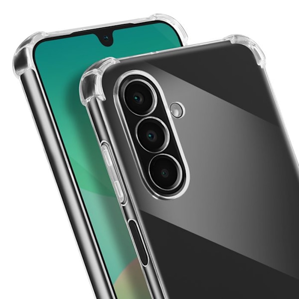 Coque til Samsung Galaxy A26 Silikone Stødabsorberende med Transparent Flettet Snor Vit