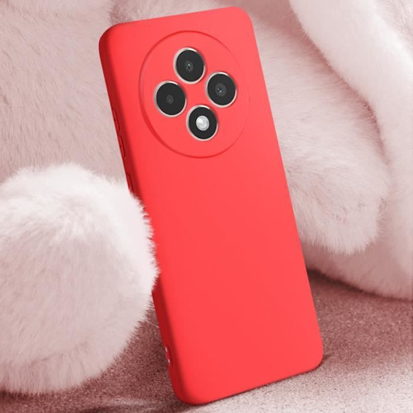 Coque - AVIZAR - Oppo Reno 12F - Semi-rigid - Soft-touch - Anti-fingerprint Rød Röd